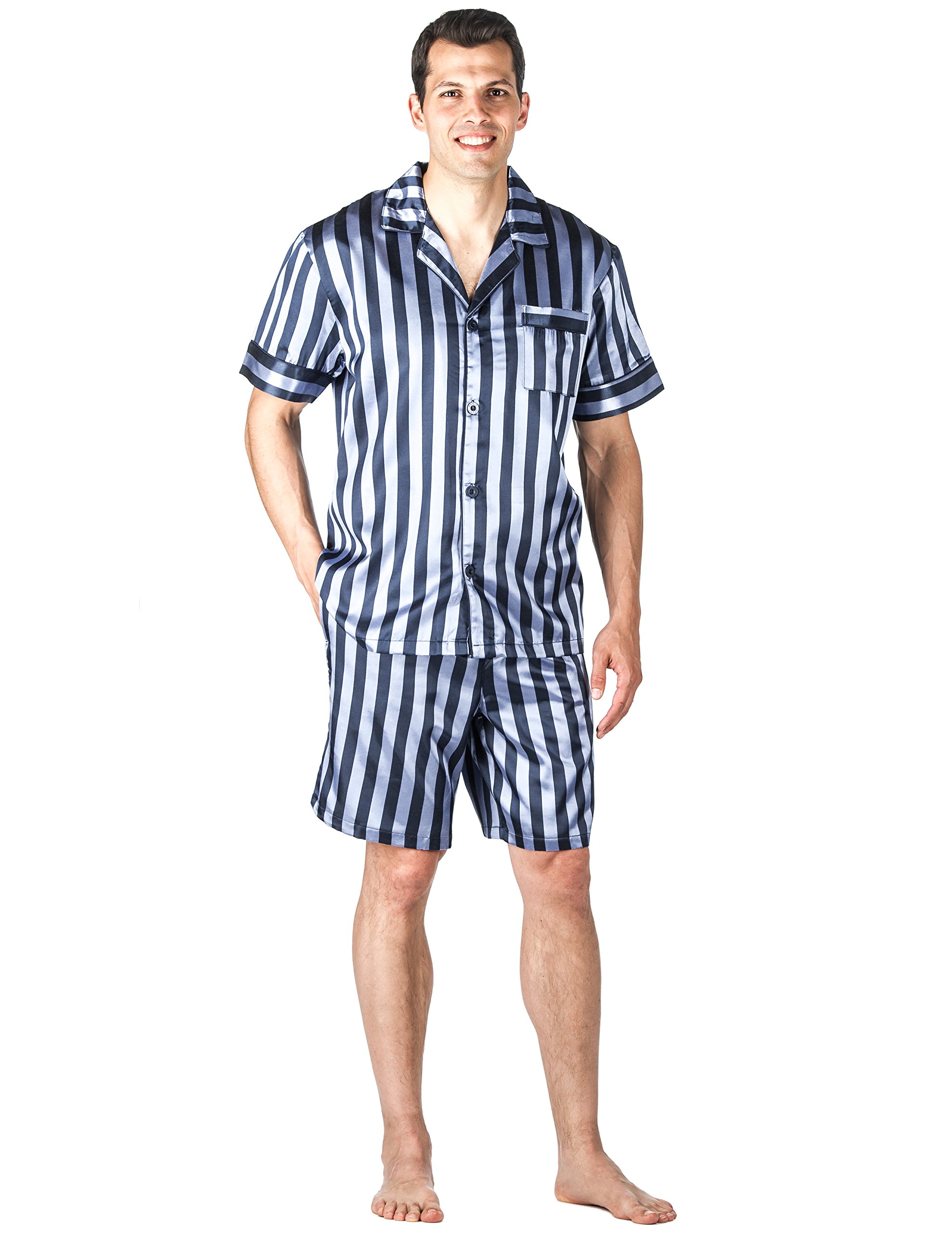 Satin Pajamas for Men - Short Pajama Set