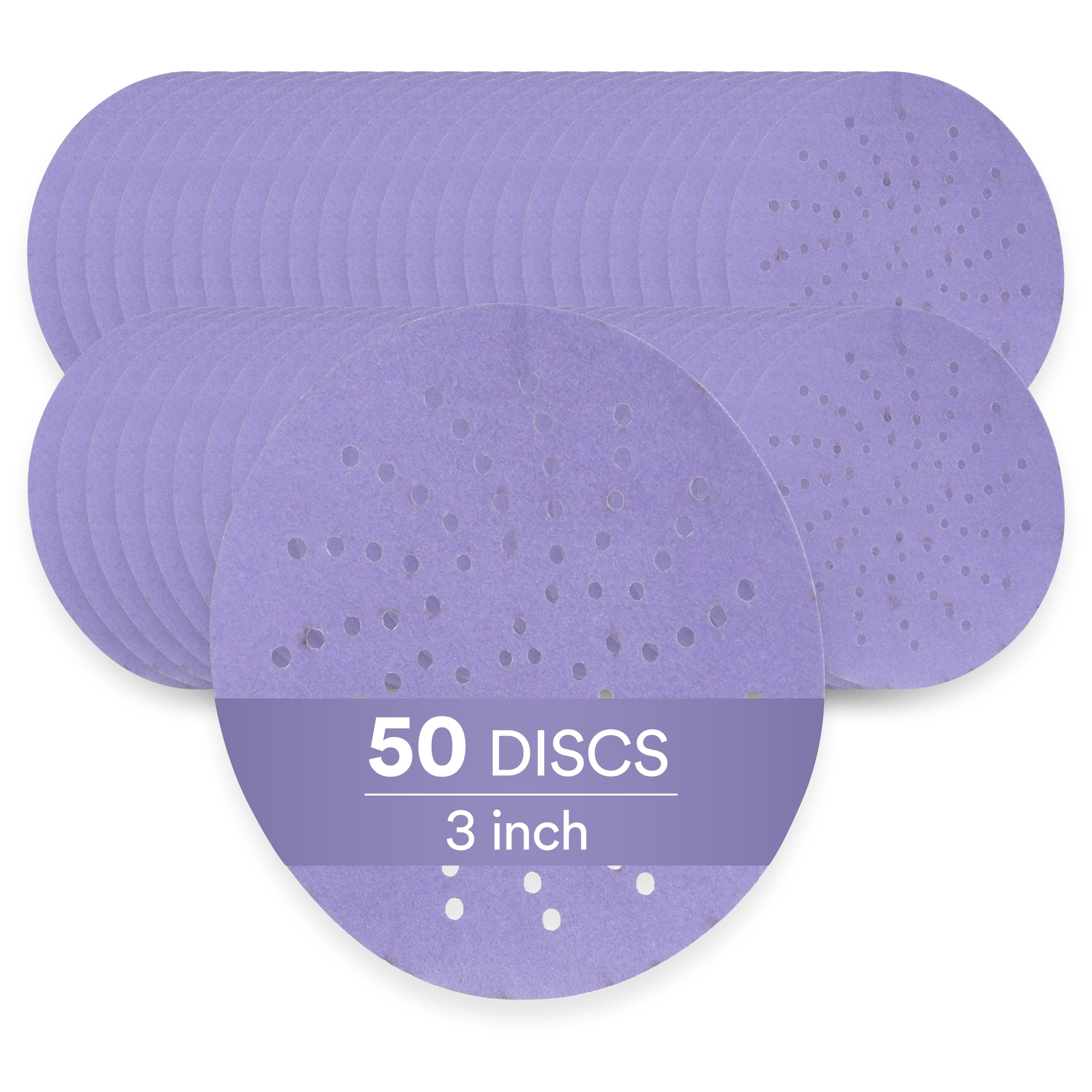 3M Hookit Purple Clean Sanding Disc 343U, 30272, P500, 50 discs per carton