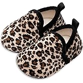 L-RUN Toddler Boys Girls House Slippers Indoor Home Shoes Warm Slipper Socks for Kids Baby Soft Winter Warm Walking Shoes