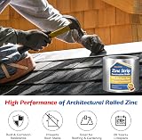 Royilink Zinc Strips 0.2mm Roofing Roll 2.5"x55ft Moss Mildew Prevention Nails view 3