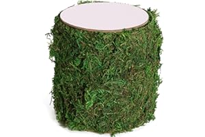 USMOLA Moss Roll, Dried Moss for Crafts, Moss Table Runner for Fairy Gardens, Wedding Woodland Decor, Preserved Moss Mat for Table Decoration (4" W x 48" L)