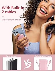 10000mAh Portable Phone Charger with Built-in 2