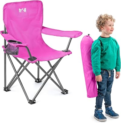 Trail Outdoor Leisure Eagle Kids Camping Chair Pink Lightweight Folding Chair