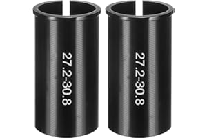 HARFINGTON Alloy Bike Seat Post Reducer Shim Aluminum Bicycle Reducing Sleeve Conversion Seat Post Tube Adapter for Mountain 