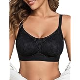 Avidlove Bras for Women No Underwire Lace Seamless Bralette Jelly Wireless Bras Full Coverage Tshirt Everyday Bras