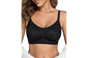 Avidlove Bras for Women Sexy Lace Bralette Wireless Seamless Bra Full Coverage T Shirt Bralettes Push Up Everyday Bra
