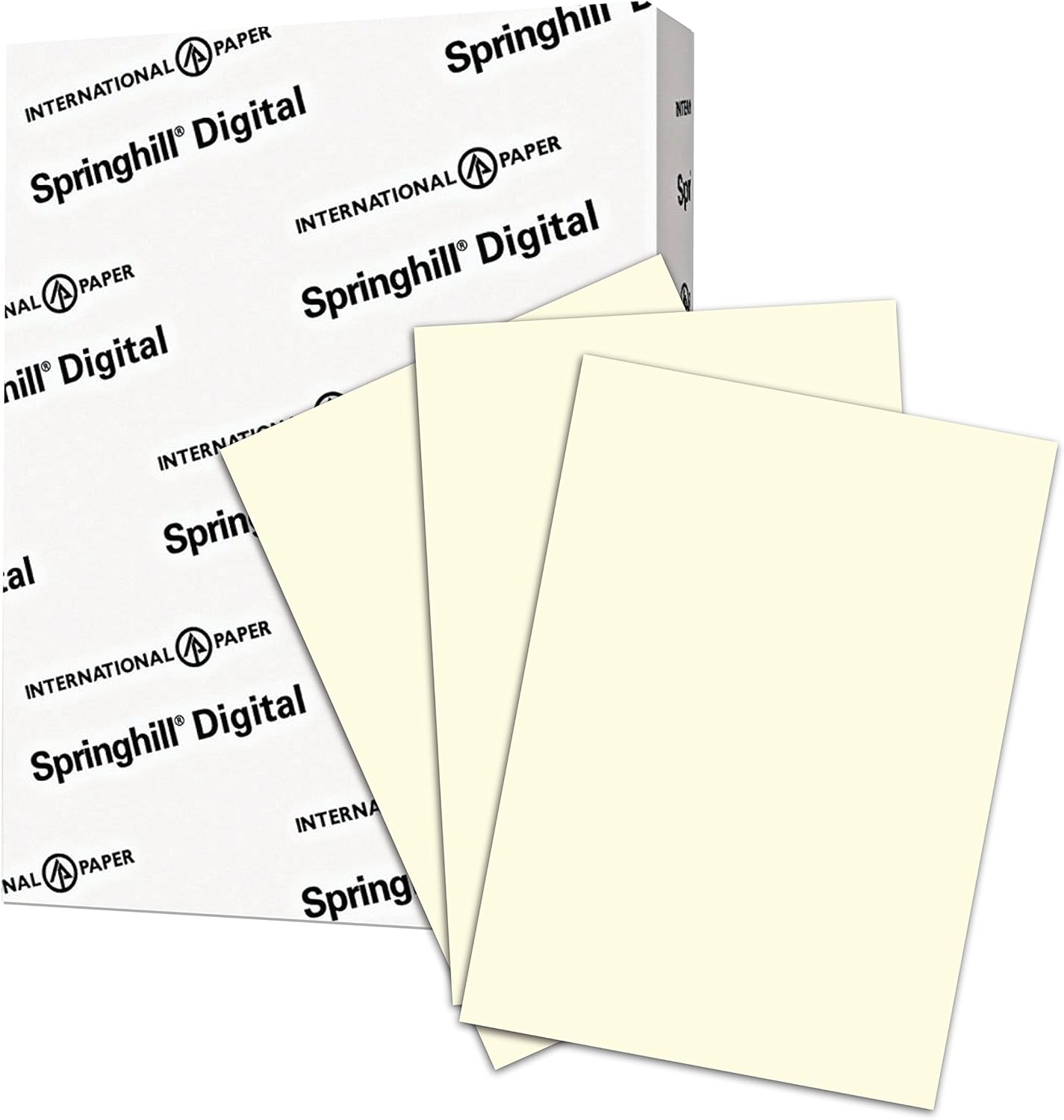 Springhill Cream Colored Cardstock Paper, 67lb Vellum Bristol, 147 gsm, 8.5 x 11 cardstock, 1 Ream / 250 Sheets - Lightweight Cardstock with Vellum Finish (097000R) : Office Products