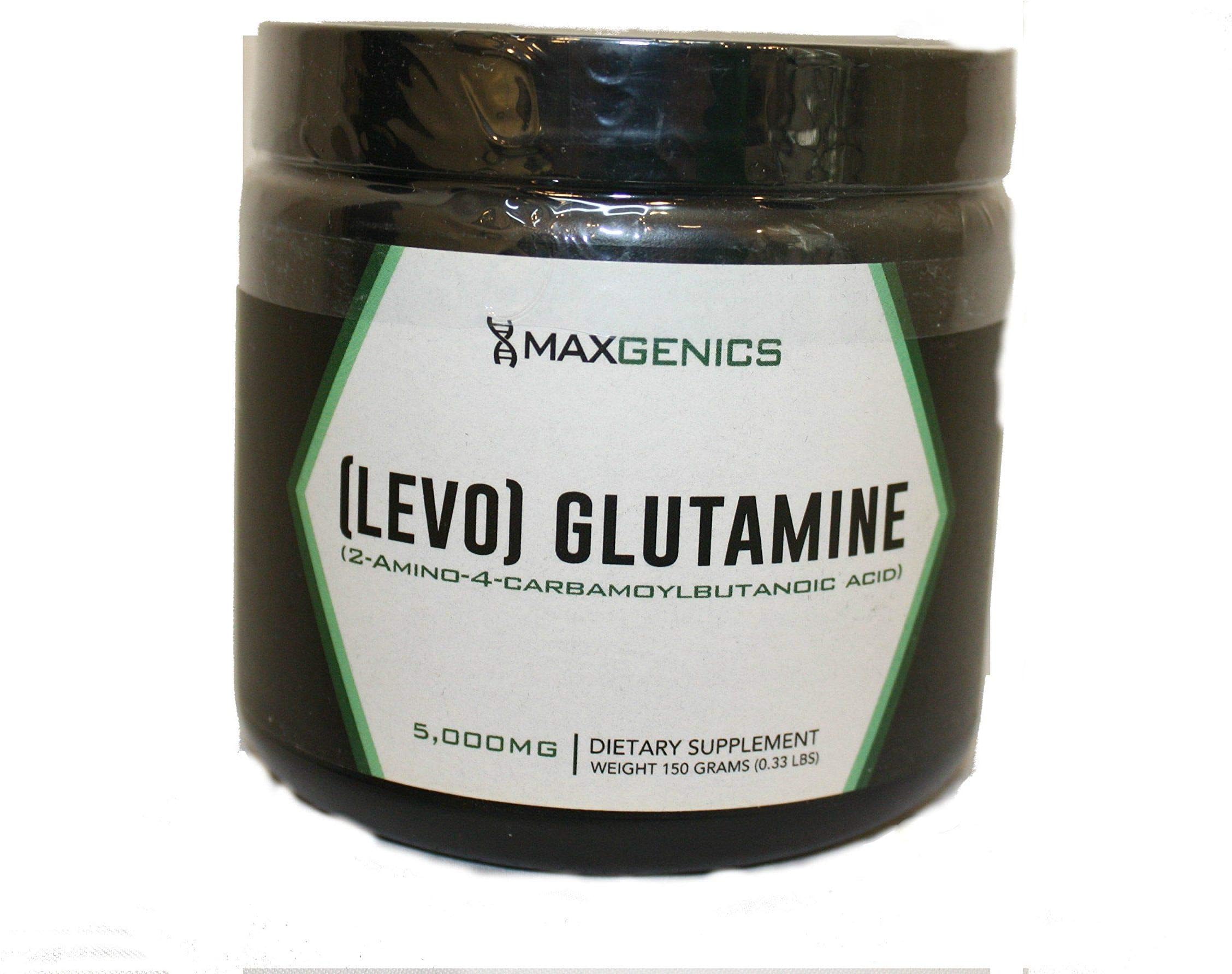 Maxgenics L-Glutamine Levo Glutamine Powder Dietary Supplement 5000mg