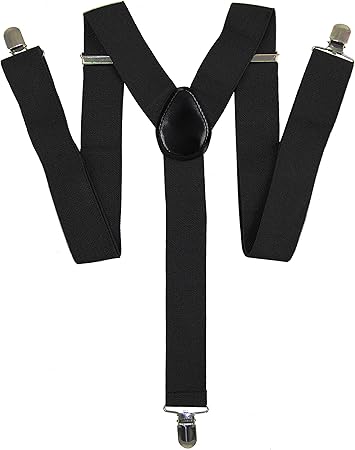 Foxxeo Schwarze Hosentrager Fur Damen Und Herren Fur 20er Jahre Mafia Kostum Karneval Und Fasching Party Schwarz Amazon De Spielzeug