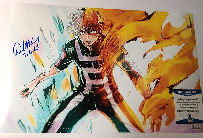 David Matranga Autographed 11x17 Photograph My Hero Academia Shoto