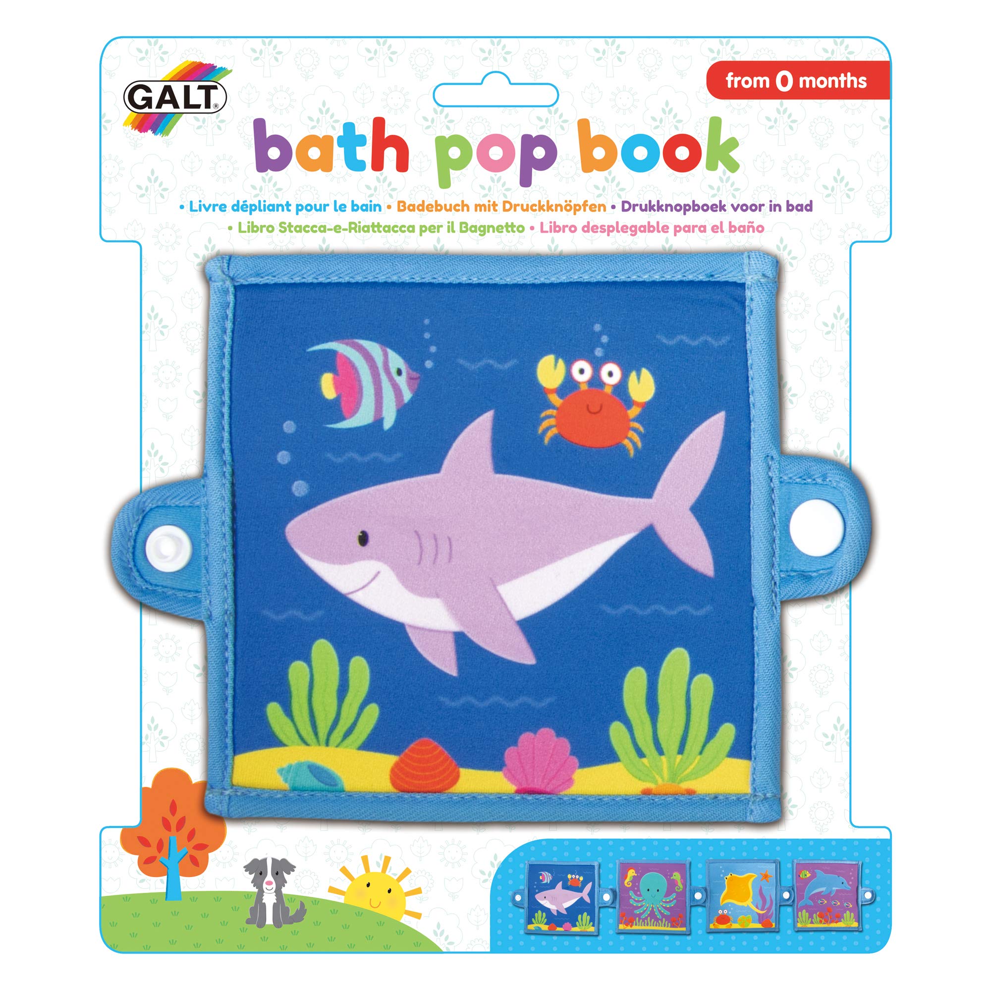 Galt Toys, Bath Pop Book, Bath Toy for Babies, Ages 0 Months Plus