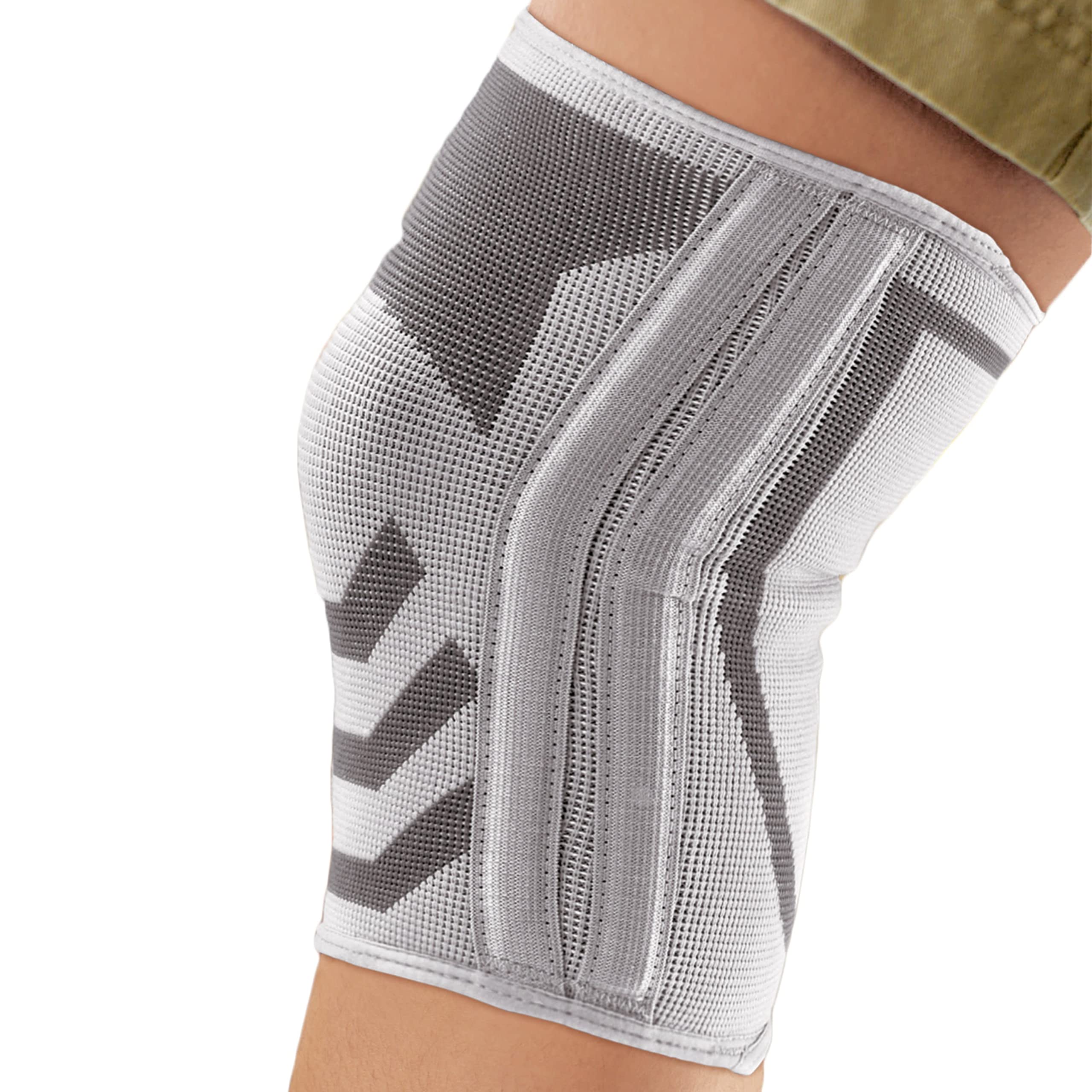 ACE Compression Knee Brace w/Side Stabilizers, Support Injured Knee With Mild Compression. Breathable Properties Let Sweat Escape, Medium