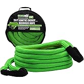 Grip 20 ft x 7/8 in Kinetic Energy Recovery Rope - Breaking Capacity: 21,970 lbs - Truck, ATV, Jeep, UTV, Tractor - Emergency, Towing, Offroad Recovery in Sand, Snow, Mud - Mesh Storage Bag