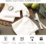 DII Oversized Metallic Cotton Napkins 20x20 Gold Stripe 6 Pack Dinner Holiday view 7