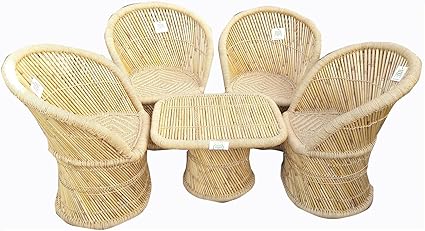 Ecowoodies Outdoor Furniture Set of 4 for Garden/Terrace/Balcony/Lawn