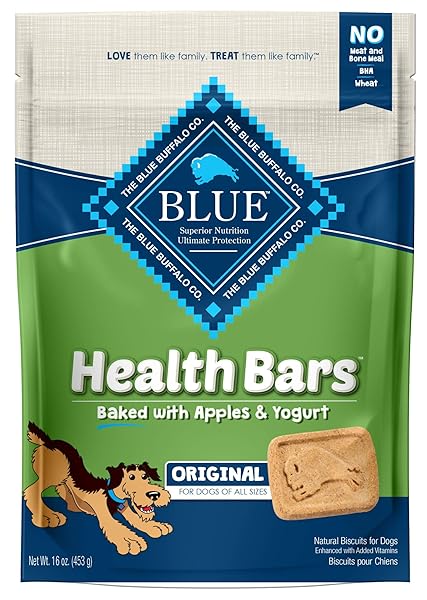 BLUE BUFFALO HEALTH BARS FOR DOGS, APPLE YOGURT, 16 OUNCE