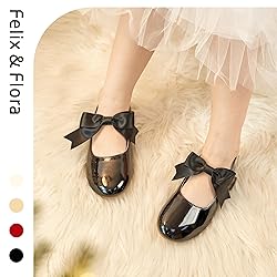 Felix & Flora Toddler Black Princess Dress Shoes
