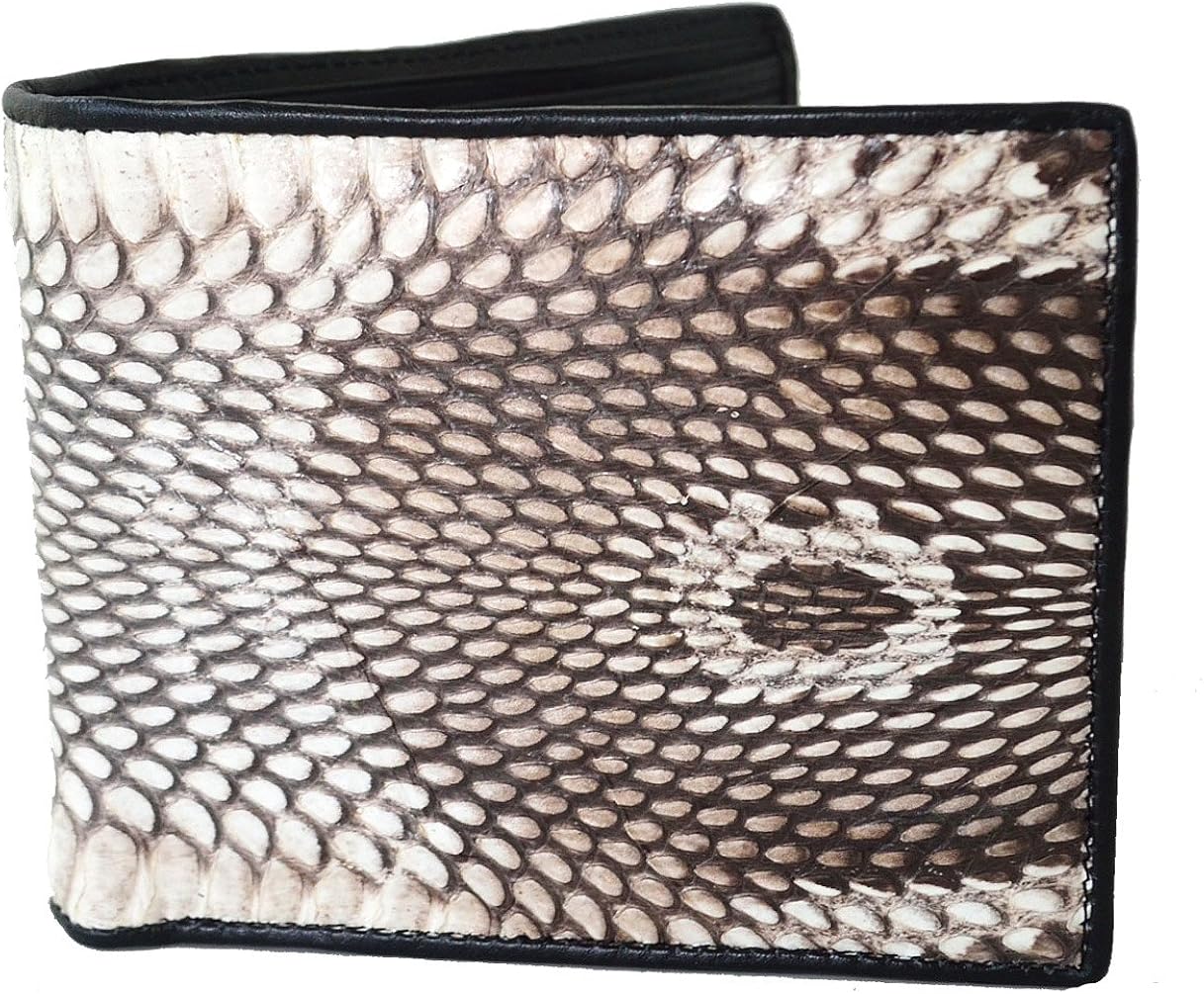 Authentic Snake Skin Men's Bifold Hood Cobra Skin Wallet Amazon.co.uk