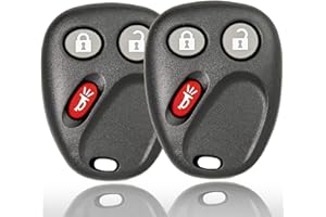 MONTGOPEST Keyless Entry Car Key Fob LHJ011 Compatible with 2003-2007 Chevy Silverado Tahoe Avalanche Equinox SSR Suburban | GMC Sierra Yukon| Hummer H2| Cadillac Escalade (2 Pack)