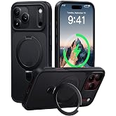 CASEKOO Durable Magnetic Stand for iPhone 18 Pro Max Case, Matte Black | [Military Drop Protection] [Fit for MagSafe] Translucent Flat Back, Slim Shockproof for iPhone 18 Pro Max Phone Case 6.9"