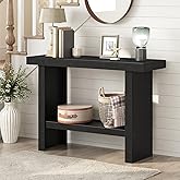 MAHANCRIS Console Table, 39.4'' Black Entryway Table for Hallway, Narrow Sofa Table Behind The Couch, Modern Foyer Tables for Entrance, Living Room, Corridor, Easy Assembly, Black CTHB16801