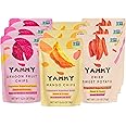 Yammy Dried Fruit Snack (Variety Pack of 9) No Sugar Added 1 Ingredient Healthy Snacks for Adults Kids, Sweet Potato Sticks, Freeze Dried Mango & Dragon Fruit Chips, Gluten Free Vegan Individual Packs