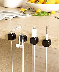 Magnetic Cable Clips, Adjustable Cord Holder