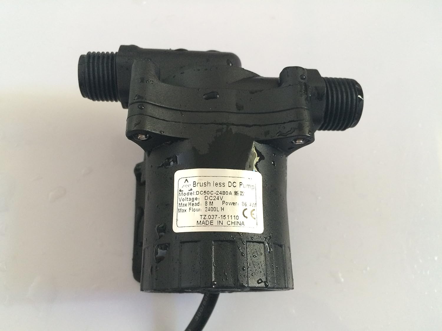 Shysky Tech DC50C-2480A Speed adjustable 5-24V DC Mini Water pump Auto Circulation Pump 2400LPH 8M 86.4W, Submersible Water Pump : Garden & Outdoor