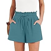ANRABESS Shorts for Women Summer Casual High Waisted Wide Leg Drawstring Lounge Shorts Comfy 2026 Beach Vacation Clothes
