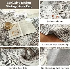 QD-Udreamy 5x7 Area Rugs - Machine Washable Area