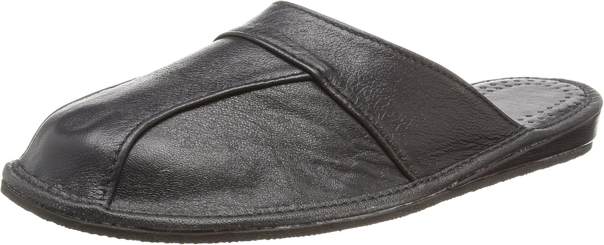 mens leather slippers amazon