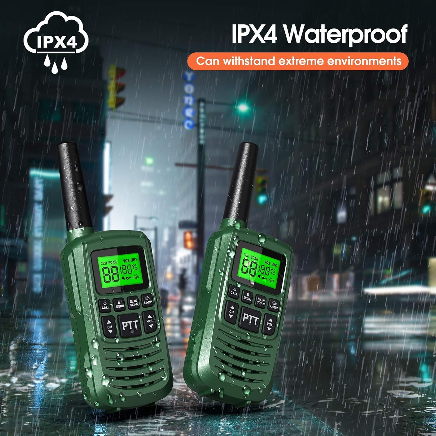 Free Shipping Worldwide Gocom Frs Walkie Talkies For Kids Adults Ipx4 Waterproof Long Range Two Way Radios 22 Channel Led Flashlight Tow Way Walkie Talkie 2pack Sports Outdoors Fashion Brands
