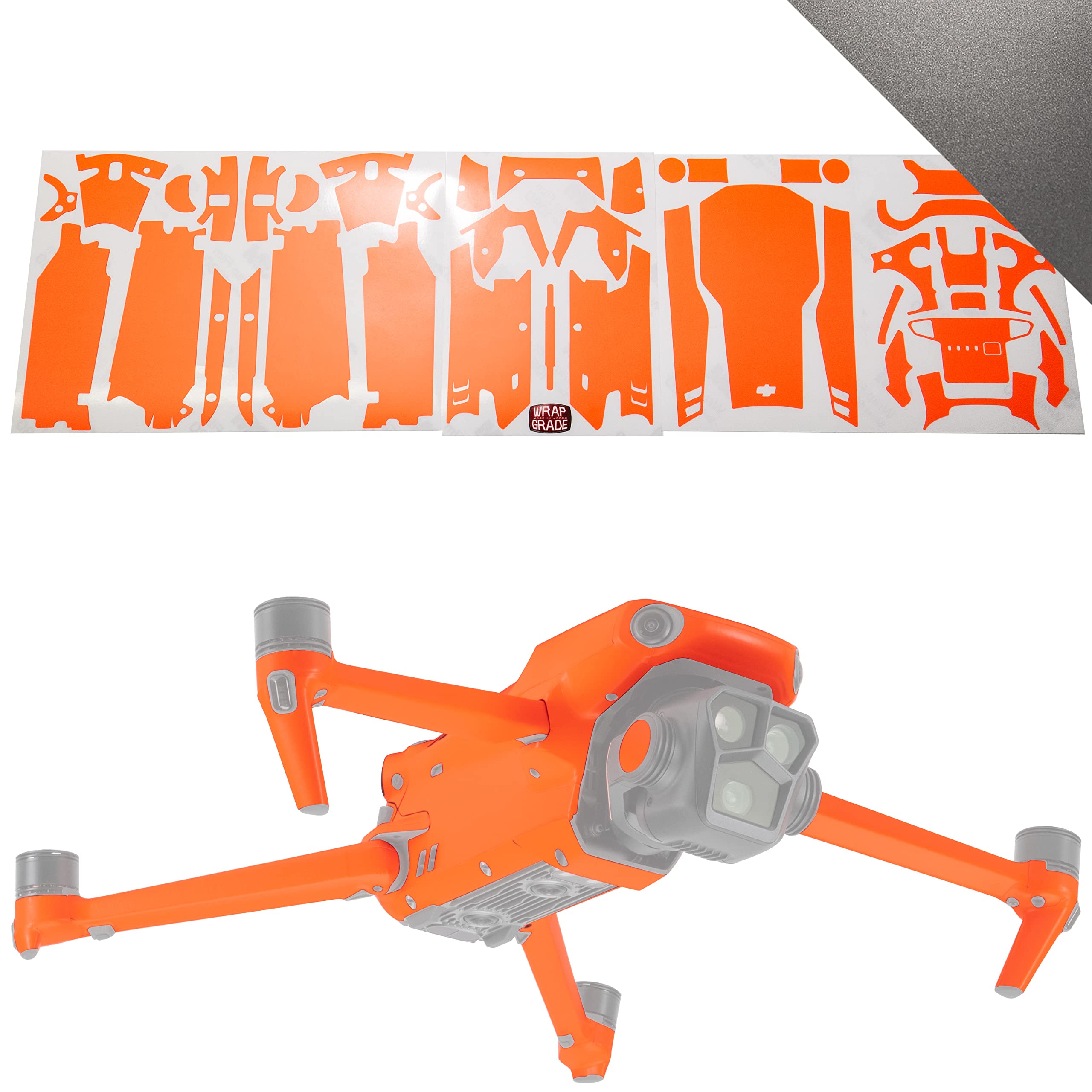 Skin Stickers Compatible with DJI Mavic 3 Pro Full Wrap (TITANIUM)