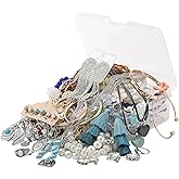 Mystery Jewelry Jar Bundle,40-45 Piece Vintage Jewelry Set for Women,Surprise Mystery Box with Necklaces, Earrings, Bracelets, Rings, Hair Clips,Shoes Charm, Keychain,Brooches,Unique Gifts Idea for Christmas, Birthday and Party