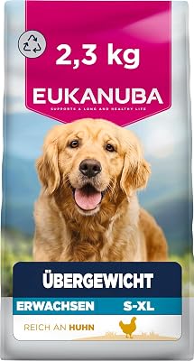 Overweight Hunde Diätfutter mit Huhn, 2,3 kg
