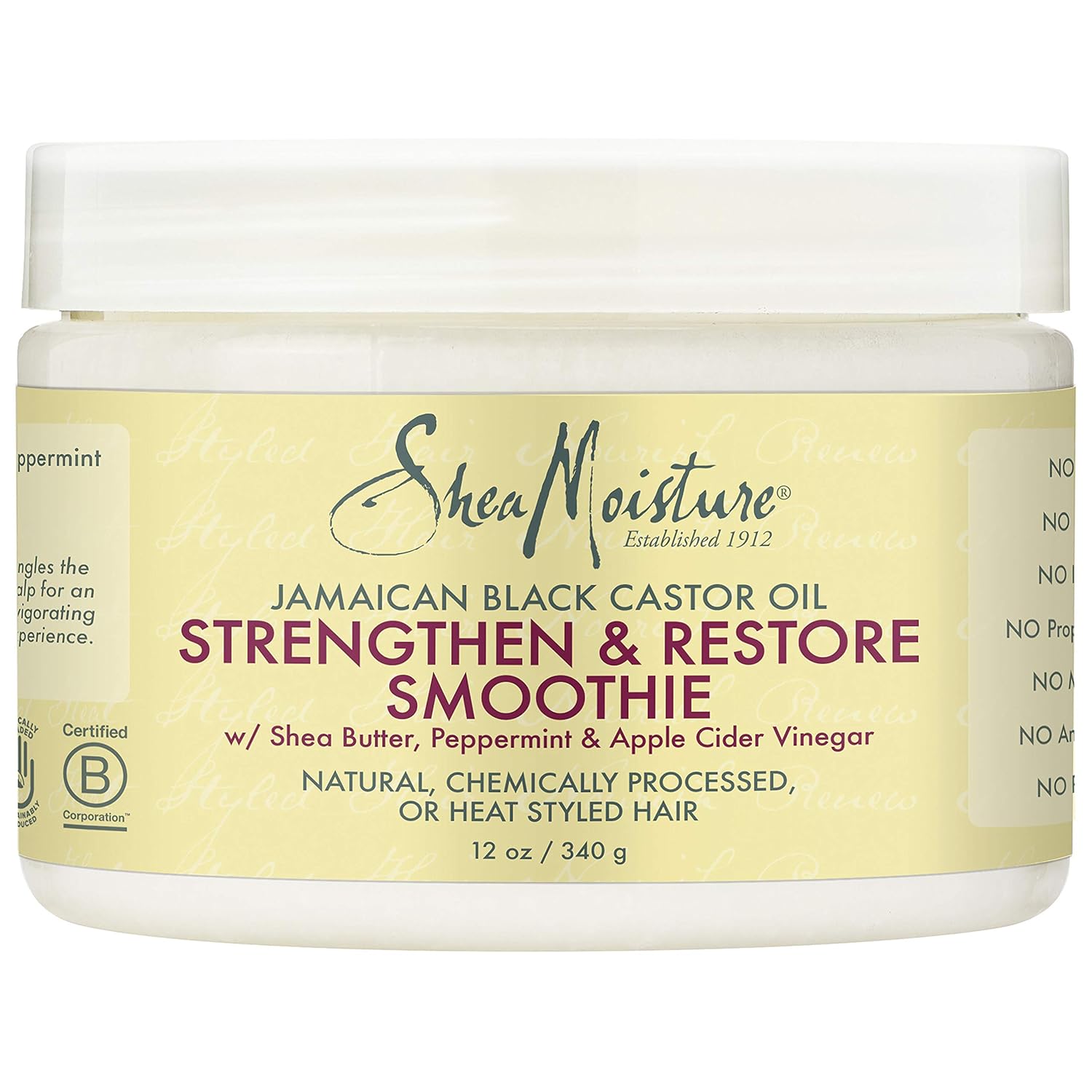 Shea Moisture Jamaican Black Castor Oil Smoothie, 12 Ounce : Beauty