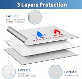ABSOK Fireproof Document Bag Set 15x11 and 9x7 Inches Fire Resistant Safe view 6