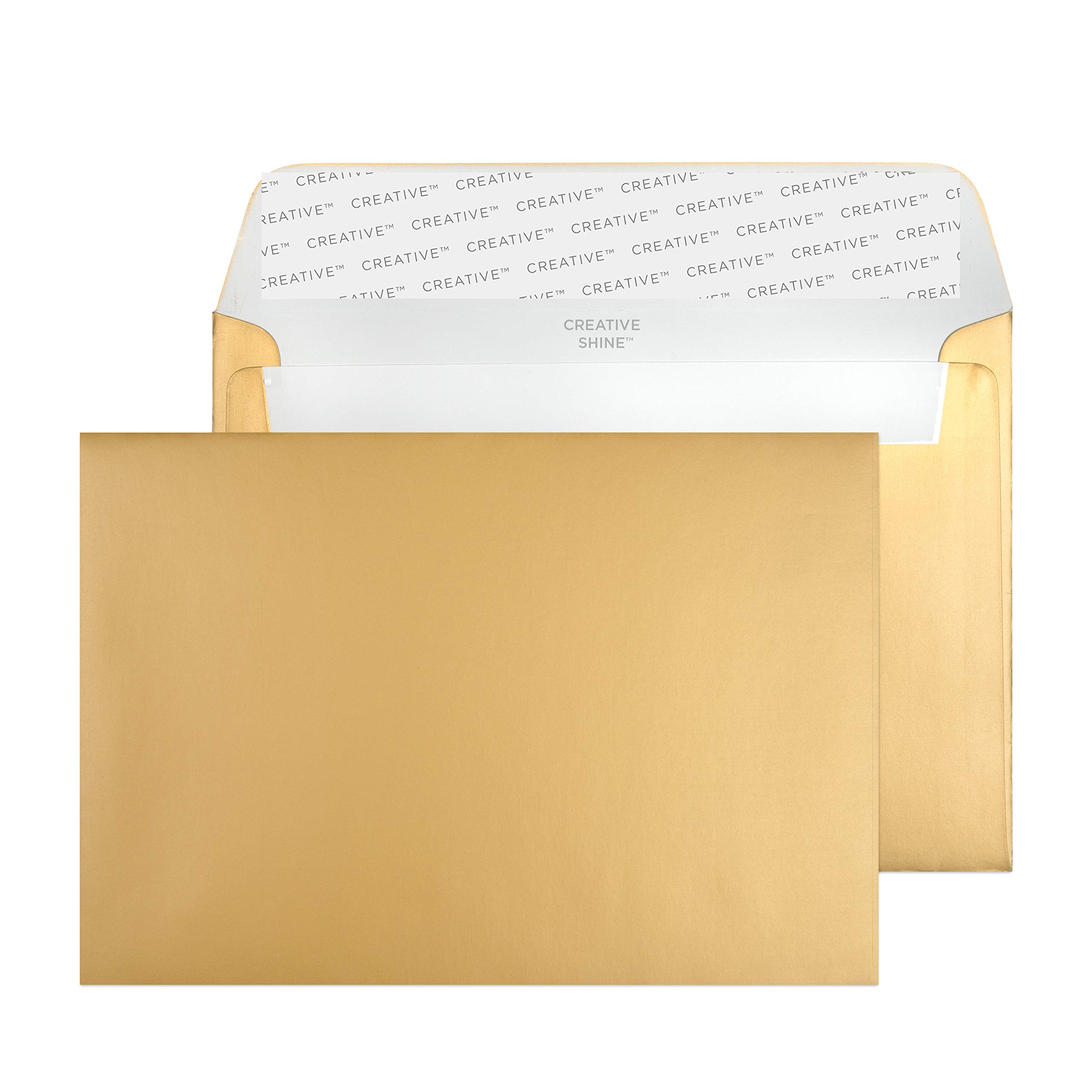 Blake Creative Shine C6 114 x 162 mm 130 gsm Peel & Seal Wallet Envelopes (113) Metallic Gold - Pack of 500