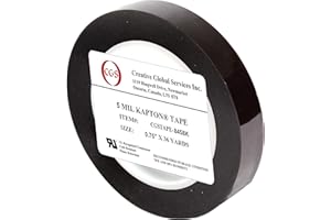 CGS TAPE CGS, 5 Mil Dupont Kapton® Tape. High Temperature Heat Tape, UL 510 Flame Retardant, Clean Removal. 0.75" x 36 Yards