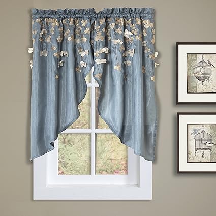 Home Decor Draperies Curtains Blue Triangle Home Fashions Lush