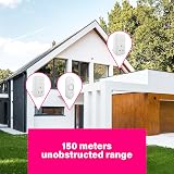 Byron Wireless Doorbell Set 2 Chimes 150 m 16 Melodies DBY-22317UK view 7