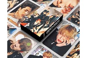 Funwaretech ENHYPEN Dark Blood Photocards 55 Pcs 2023 4th New Album Dark Blood Lomo Cards Kpop Merchandise Gift for Fans Boys Girls ENGENE-C