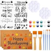 Chunful 3 Pack Thanksgiving Crafting Coir Doormat DIY Craft Set, 17