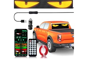 CRILEAL ojos led para carro Devil's Eye LED Lights for Car Size 40"x4.1", Suitable for Large Pickup Trucks, Trucks, and Semi-Trailers, Equipped with Remote Control and App-Based Management