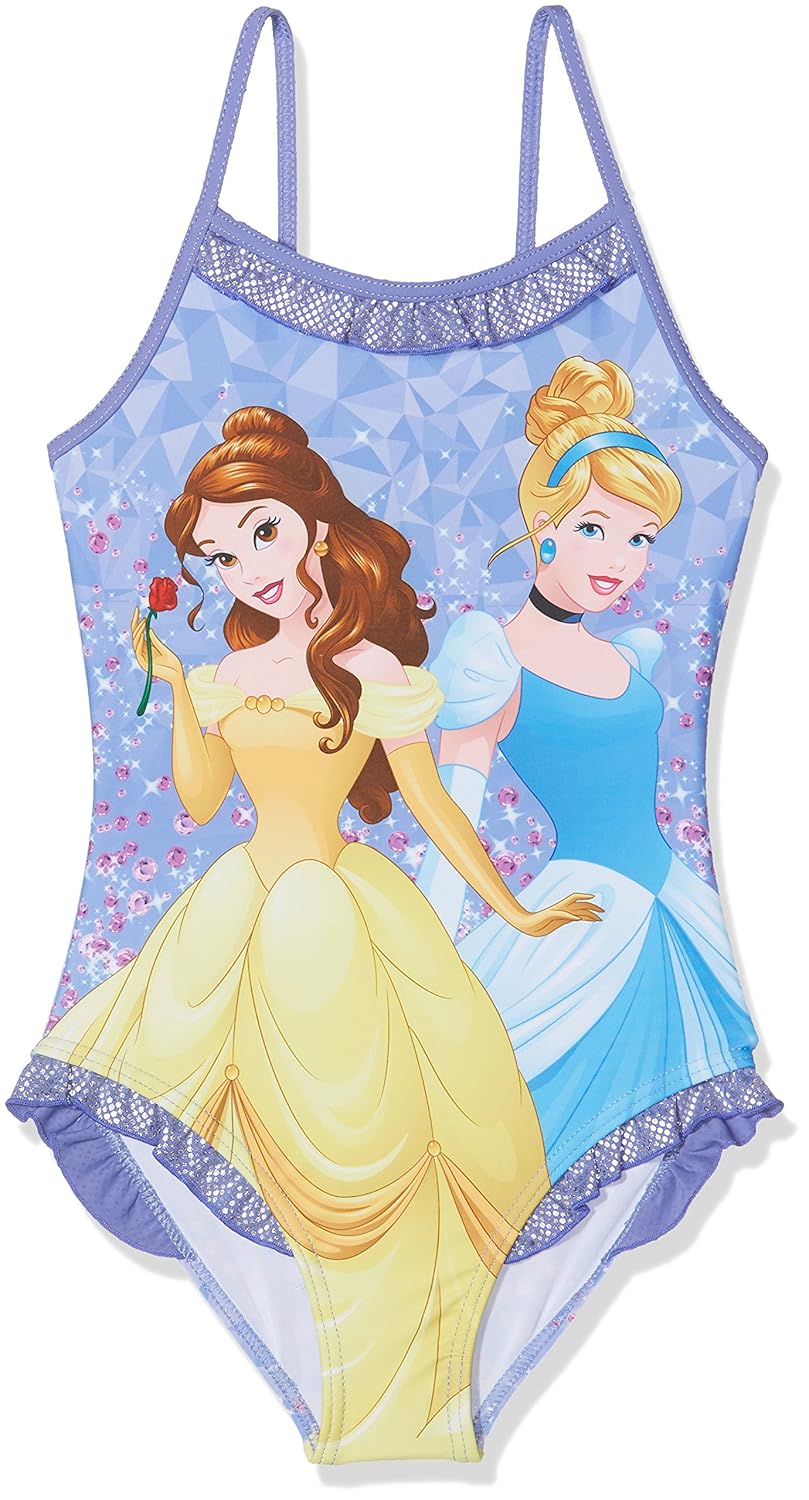 Buy Disney Princess Printed One Piece Bathing Suit (Blue, 5 Years) at