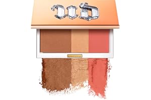 Urban Decay Stay Naked Threesome Palette - Bronzer, Highlighter & Blush Trio - Natural Satin Finish - Lasts Up To 14 Hours