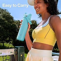 Insulated Water Bottle with Straw - Encool