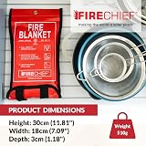 Firechief SVB1/K40 Kitemarked Budget Fire Blanket 1m x 1m Small view 2