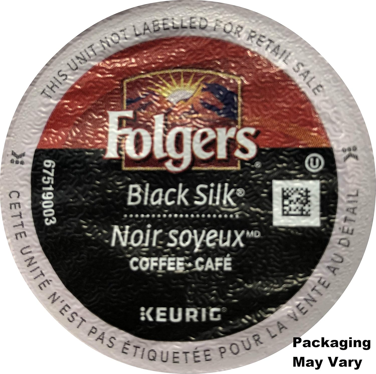 Folgers Coffee, Black Silk, K-Cups for Keurig Brewing Systems (96 count) - Packaging May Vary
