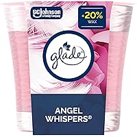 Glade Scented Candle, Angel Whispers, 1-Wick Candle, Air Freshener Infused with Essential Oils for Home Fragrance, 1 Count (P